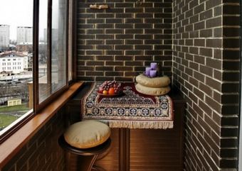 Отделка теплого балкона