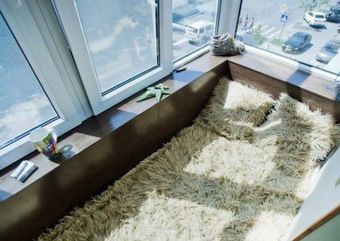 Теплый балкон - место отдыха